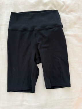 Joah Brown Black High-Waist Bike Shorts